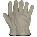 Lucas Jackson Large Mens Grain Leather Gloves LU334987